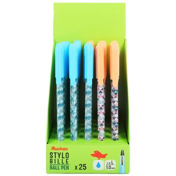 Auchan Fun Print Ballpoint Pen 1mm in assortment