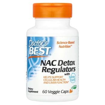 N-ацетилцистеин Doctor's Best NAC Detox Regulators 60 капсул