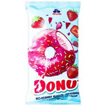 Rud Donut Vanilla-Strawberry Ice Cream 70g - buy, prices for Torba - photo 2