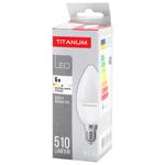 Titanium LED Lamp C37 6W E14 4100K