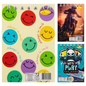 Блокнот Апельсин А7 на пружині 72 аркуші в асортименті - купити, ціни на Auchan - фото 3