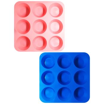 Profsil Silicone Muffin Baking Mold in Assortment