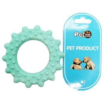 Іграшка д/собак кільце зубчасте 8,5 см X041 И809 - купити, ціни на КОСМОС - фото 1