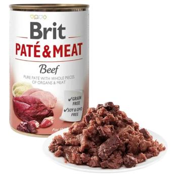 Brit Care Pate and Meat набір вологого корму для собак 5+1 шт х 400 г - яловичина - купити, ціни на MasterZoo - фото 4
