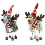 Decoris Reindeer Figurine 14x14x26cm in assortment