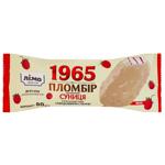 Морозиво Лімо 1965 Пломбір Суниця в білій шоколадній глазурі 80г