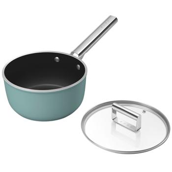 Сотейник Smeg 50x с крышкой матовый изумрудно-зеленый 20см - купить, цены на WINETIME - фото 3