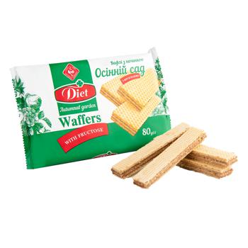 Zhytomyr Lasoshchi Waffles with Autumnal Garden Stuffing with Fructose 80g - buy, prices for Ideal - photo 1