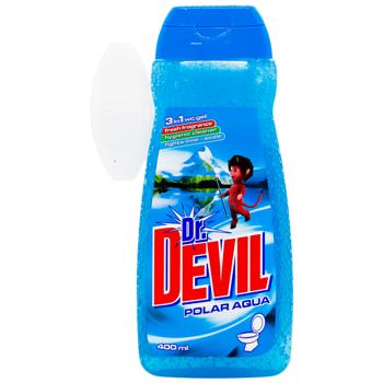 Dr.Devil Polar Aqua Gel For Cleaning Toilets With Basket 3 in 1 0.4l - buy, prices for Auchan - photo 1