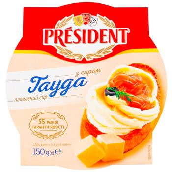 Сыр плавленый President с сыром Гауда 45% 150г - купить, цены на NOVUS - фото 2