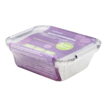 Novus Disposable Container with Lid 430ml 5pcs - buy, prices for Biotus - photo 1