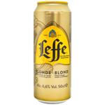 Пиво Leffe Blonde світле 6,6% 0,5л