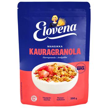 Гранола Elovena овсяная с клубникой 350г - купить, цены на Auchan - фото 1