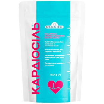 Соль морская Salute di Mare Light пищевая с уменьшенным содержанием натрия 750г - купить, цены на КОСМОС - фото 1