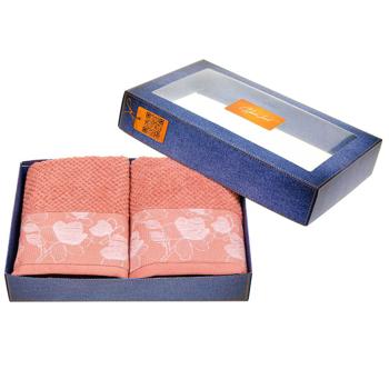 Полотенца Homeline в коробке терракотовый 2шт