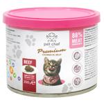 Корм вологий Pet Chef з яловичиною для котів 200г