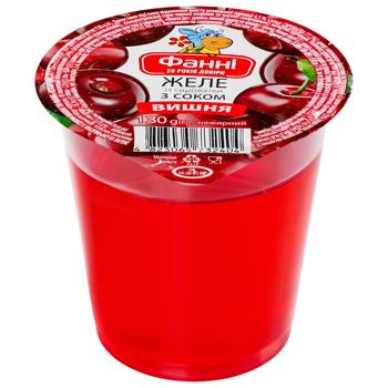 Fanni Cherry Low Fat Whey Jelly with Juice 130g - buy, prices for COSMOS - photo 1