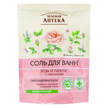 Сіль Green Pharmacy для ванн Троянда та пачулі 500г