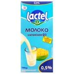 Молоко Lactel з вітаміном D3 ультрапастеризоване 0,5% 950г