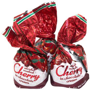 Cherry Alcoholized in Chocolate Cream Candies Weight - buy, prices for Auchan - photo 1