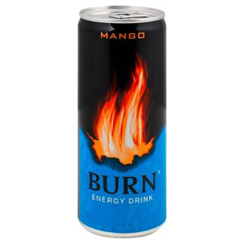Burn Mango  Non-Alcoholic Strong Carbonated Energy Drink 250ml