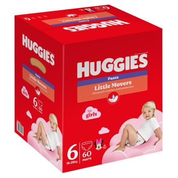 Підгузки-трусики Huggies 6 для дівчаток 15-25кг 60шт - купити, ціни на - фото 2