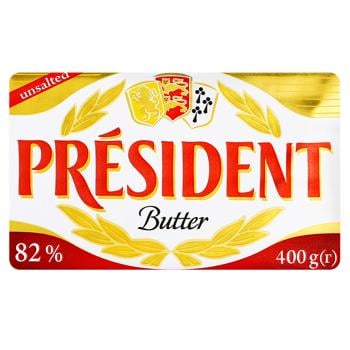 President Unsalted Sour Cream Butter 82% 400g - buy, prices for - photo 2