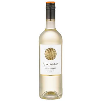 Вино Apatamas Chardonnay белое сухое 12,5% 0,75л - купить, цены на КОСМОС - фото 1