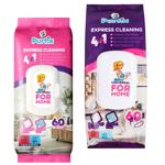 Серветки вологі Purfix для прибирання 60шт