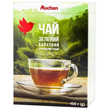 Auchan Large Leaf Green Tea 100g - buy, prices for Auchan - photo 1