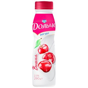 Dolce Cherry Flavored Yogurt 2.5% 290g - buy, prices for Auchan - photo 1