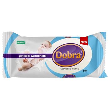 Мило тверде Bovary Dobra Дитяче молочко 60г - купити, ціни на Ідеал - фото 1