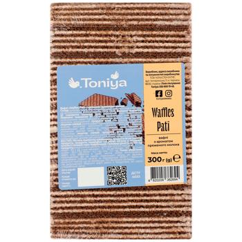 Вафлі фас. TONIYA Waffels Pati пряж.мол./ 300г / 22шт - купити, ціни на Торба - фото 1