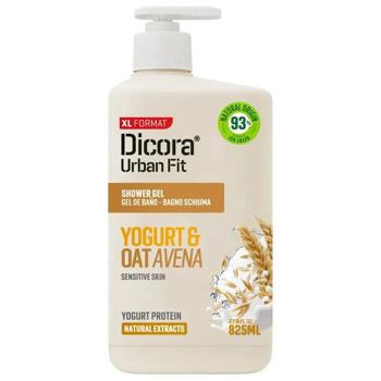 Крем-гель для душа Dicora Urban Fit Протеиновый йогурт и овес 825мл