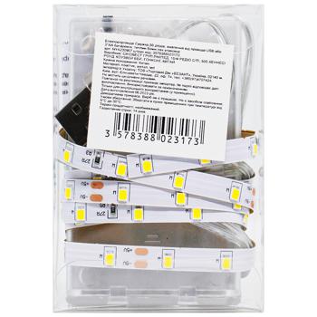 Strip 50 Siodes Warm WhiteGarland on Battery - buy, prices for Auchan - photo 2