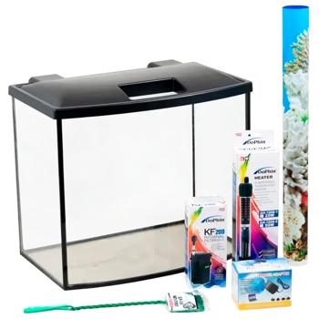 Акваріумний комплект Природа «СКАЛЯРІЯ» LED 40 х 25 х 34 прямий (34 л) - купить, цены на MasterZoo - фото 1