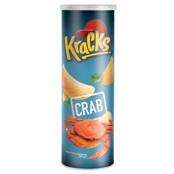 Чипси Kraсks картопляні зі смаком крабу 160г