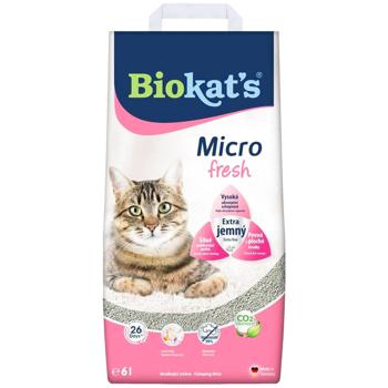Biokat's Micro Fresh бентонітовий наповнювач 6 л - з ароматом - купить, цены на MasterZoo - фото 1