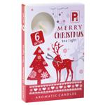 Свеча чайная Пако-ИФ Рождественская Скандинавская 6шт