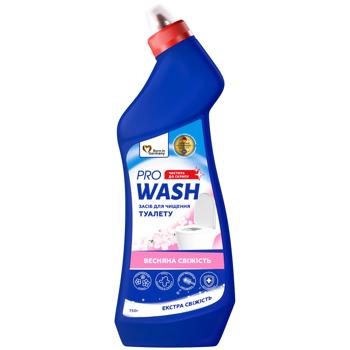 Средство для чистки туалета Pro Wash Весенняя свежесть 750г - купить, цены на Идеал - фото 1