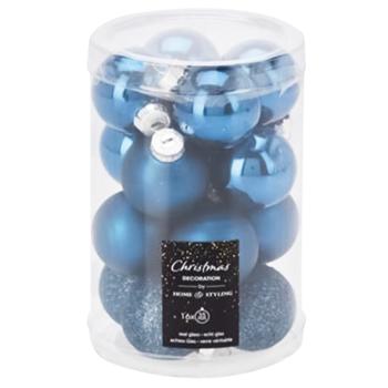 Koopman Christmas Balls 3,5cm 16pcs Blue