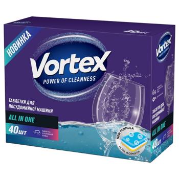 Vortex All in One Dishwasher Tablets 40pcs - buy, prices for NOVUS - photo 1