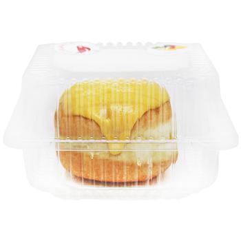 Auchan Mango Glazed Donut with Mango Maracuja Filling 80g - buy, prices for Auchan - photo 2