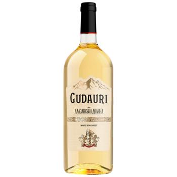 Gudauri Alazani Valley White Semi-Sweet Wine Drink 9-13% 1l - buy, prices for Torba - photo 1