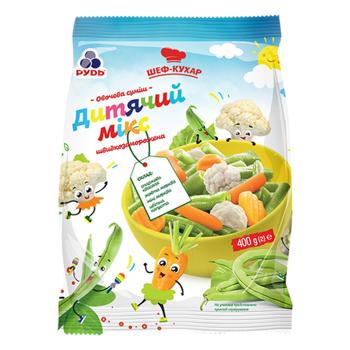 Rud Chef Children's Mix Quick-frozen Vegetable Mix 400g - buy, prices for Torba - photo 1