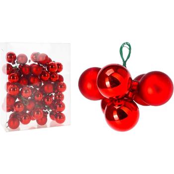 Koopman Cluster Red Balls Pendant 3cm 6pcs - buy, prices for Auchan - photo 1