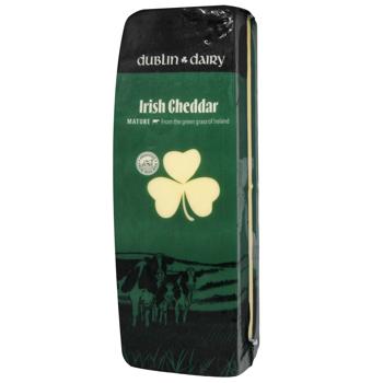 Сир «DUBLIN DAIRY» Ірланд.Чеддер білий витр.ваг.(Ірландія) - купить, цены на КОСМОС - фото 1