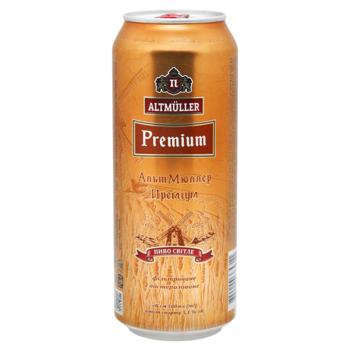 Пиво Altmuller Premium світле 5,1% 0,5л - купити, ціни на NOVUS - фото 1