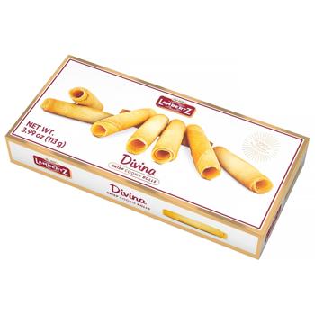 Трубочки Lambertz Divina з печива 113г - купити, ціни на КОСМОС - фото 1
