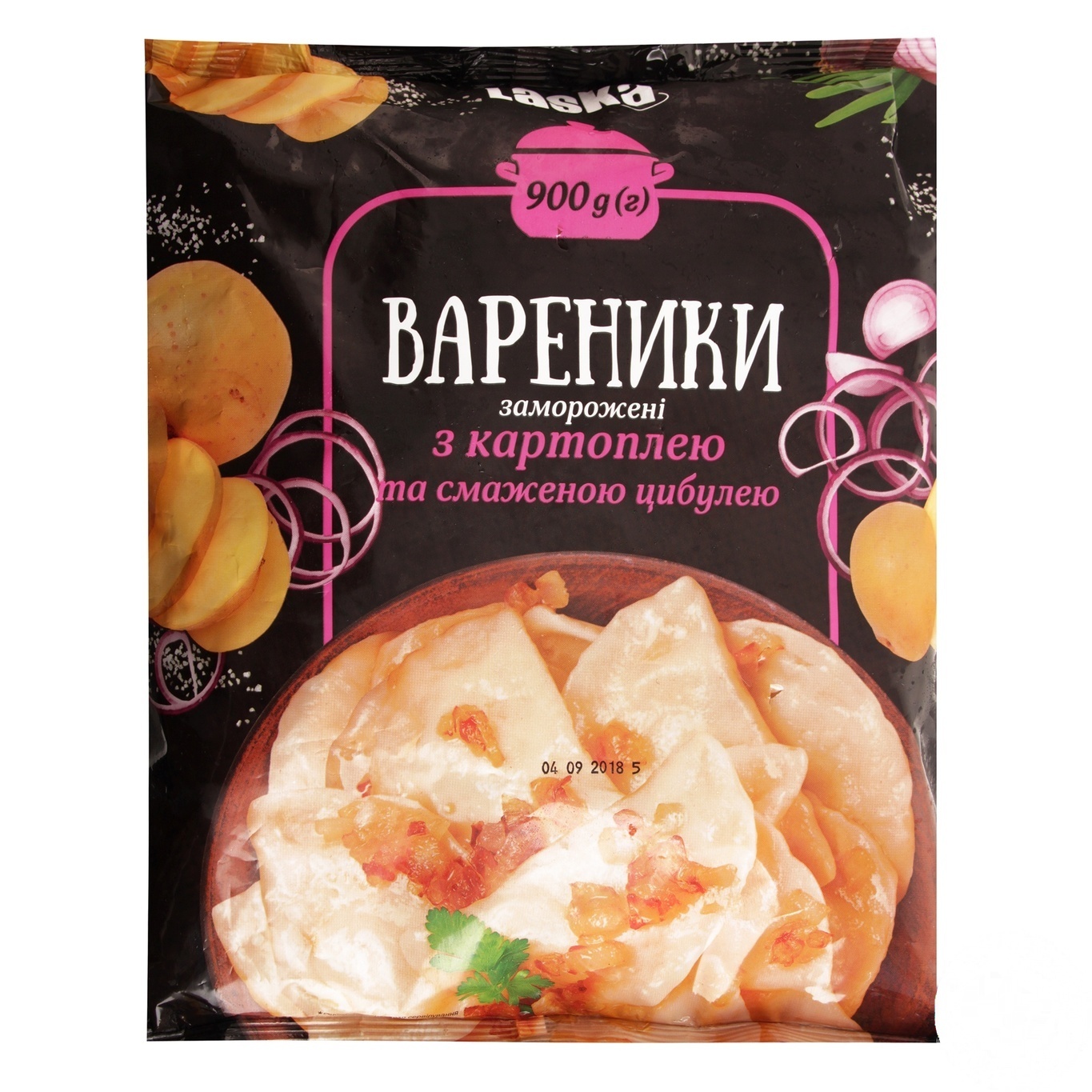 

Вареники Laska с картофелем и жареным луком 900г
